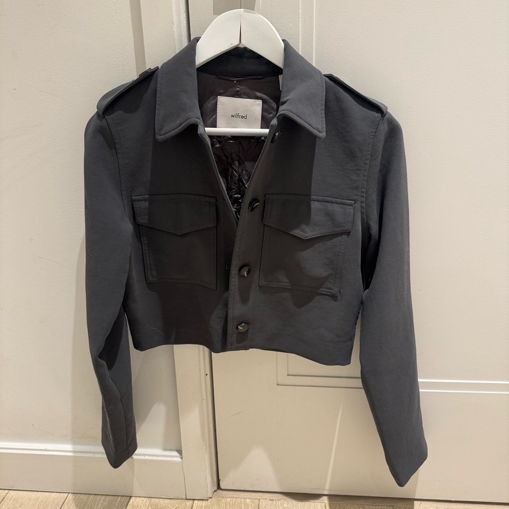 Aritzia Wilfred dark gray jacket coat - Picture 3 of 6